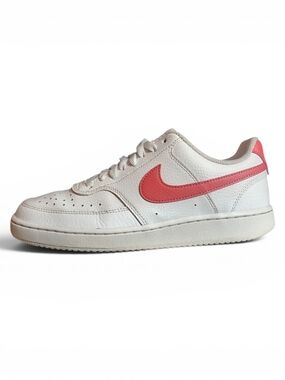 Nike Court Vision Next Nature Low White Magic Ember Sneakers Women's Size 8